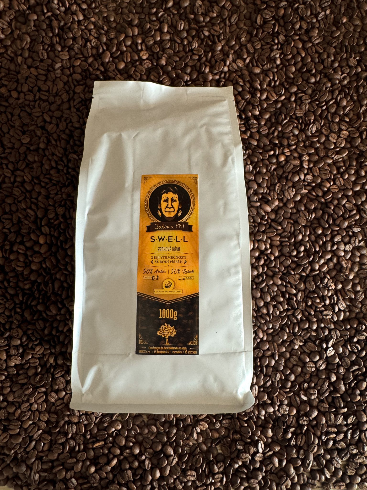 Káva Fatima SWELL (50% arabica/ 50% robusta)